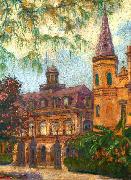 William Woodward Old Cabildo and Gateway to Jackson Square Sweden oil painting artist